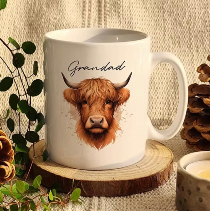 Highland cow mugs