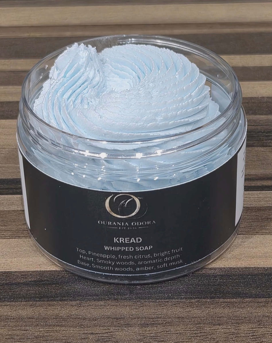 Whipped soap