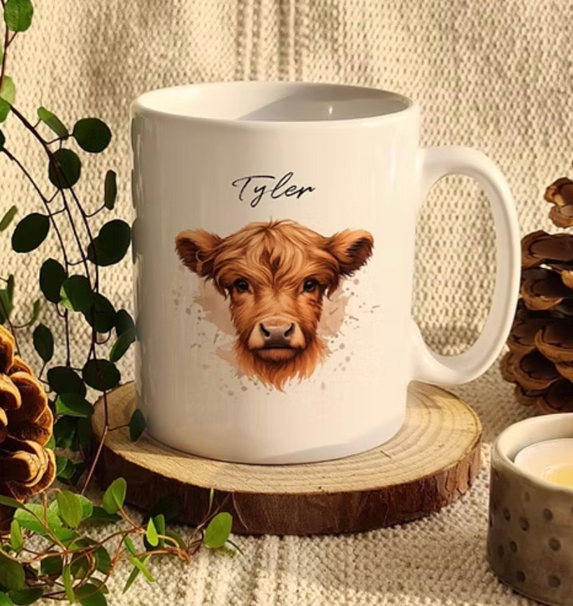 Highland cow mugs