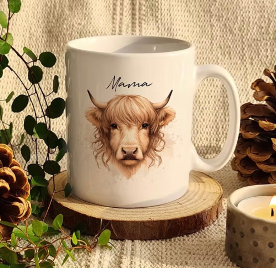 Highland cow mugs