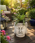 Terracotta buddha planter