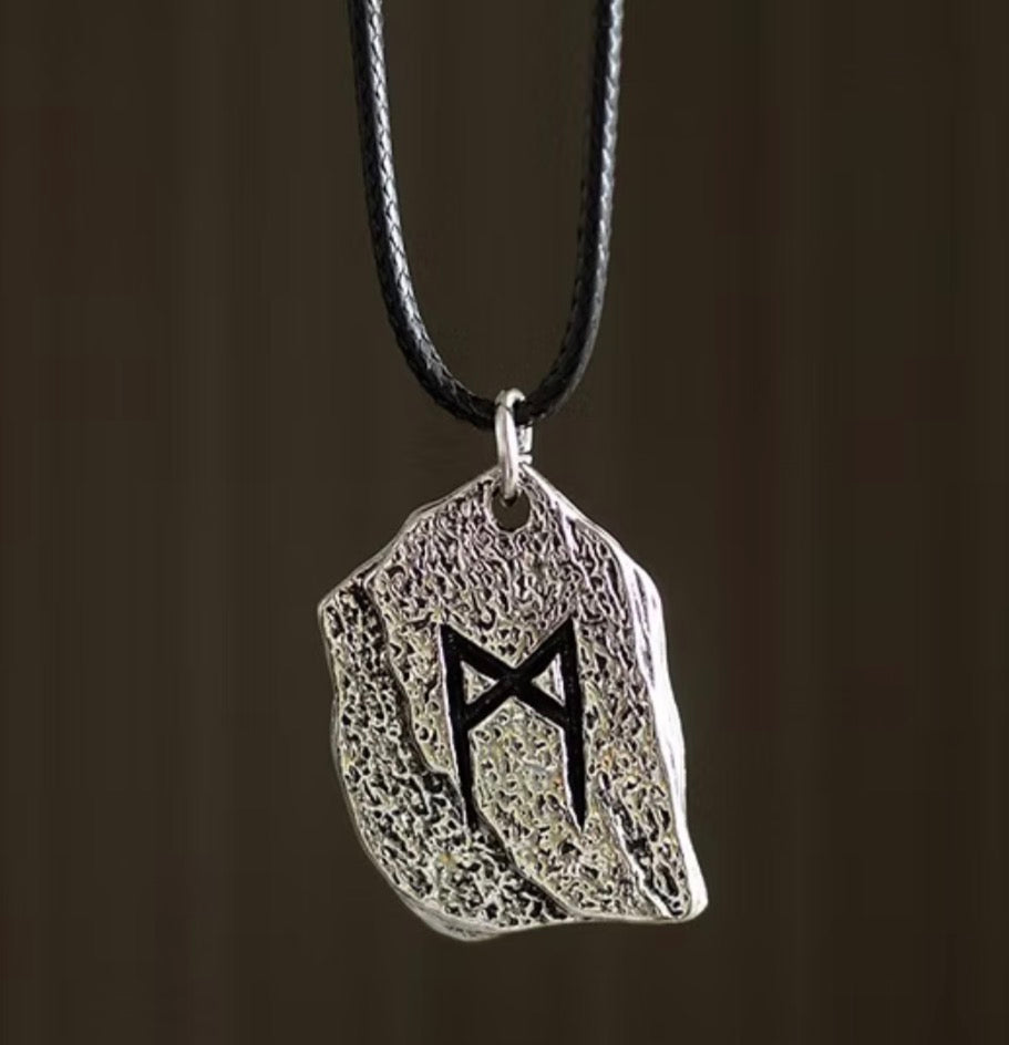 Rune of transformation cord necklace
