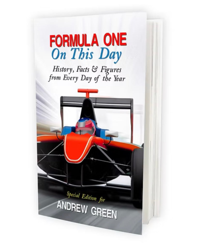 On this day Formula one personalised book